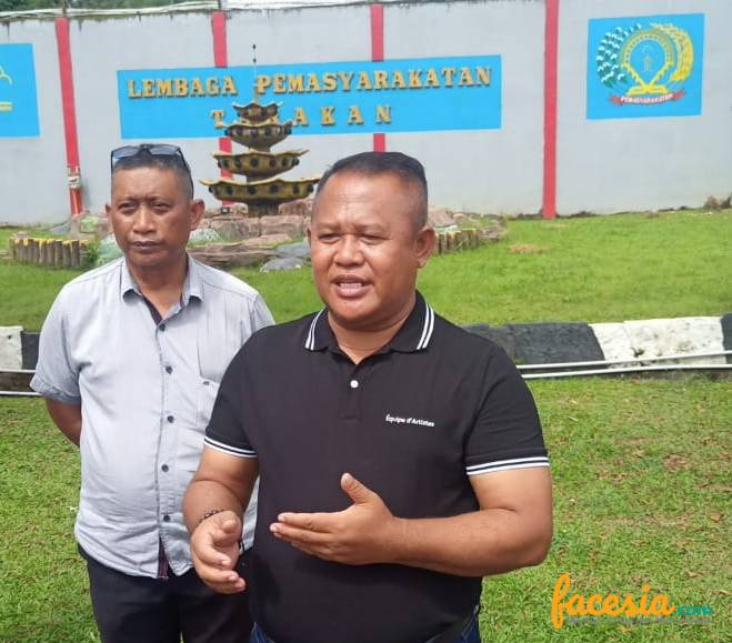 Arimin, Kalapas Kelas IIA Tarakan saat memberikan penjelasan ke media, Minggu (4/9/2022).